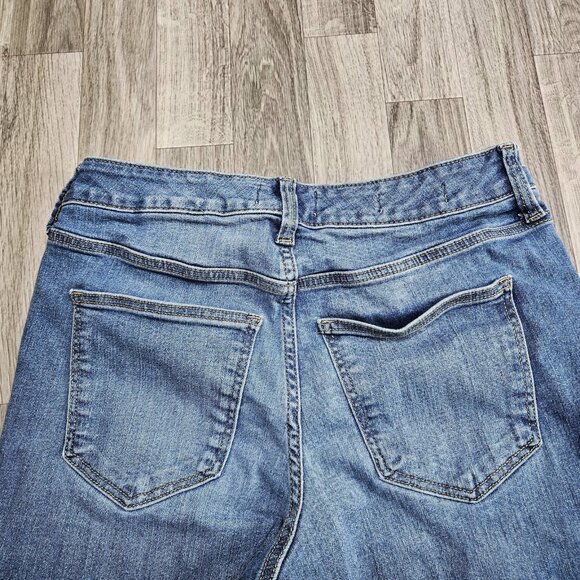 Universal Thread Jeans Womens 6/28R Blue High Rise Skinny Distressed Stretch - Picture 3 of 13